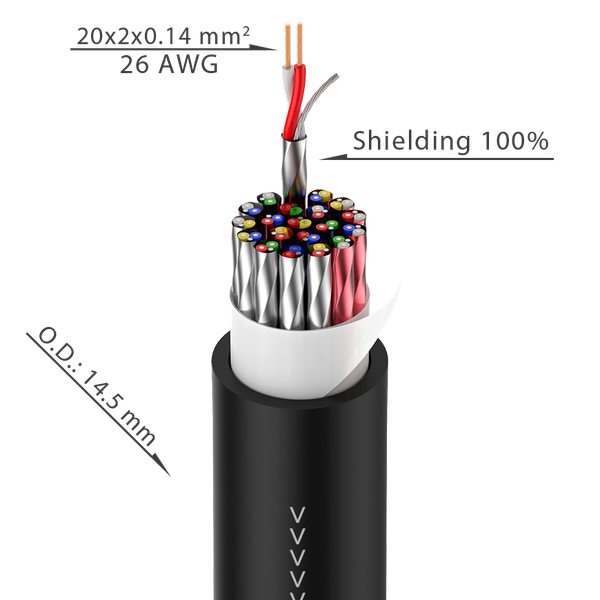 Stagebox kabel wieloparowy Roxtone STBN1604L25 zdjęcie 8
