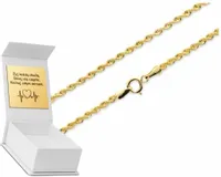 ZŁOTY ŁAŃCUSZEK SKRĘCANY KORDEL W PRÓBIE ZŁOTA 585 45 CM 14K PREZENT GRAWER