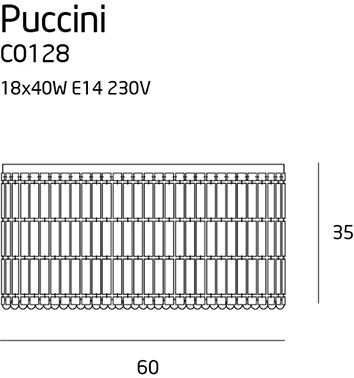 Plafon Puccini kryształki C0128 - MaxLight na Arena.pl