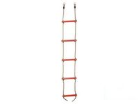 Drabinka z plastikowymi drążkami 5 stopni CZERWONA