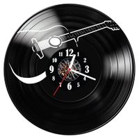 Zegar ścienny z płyty winylowej Gitara 652.14