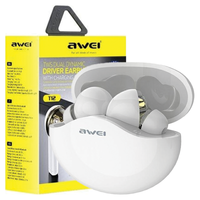 awei słuchawki sportowe bluetooth t12tws białe/white