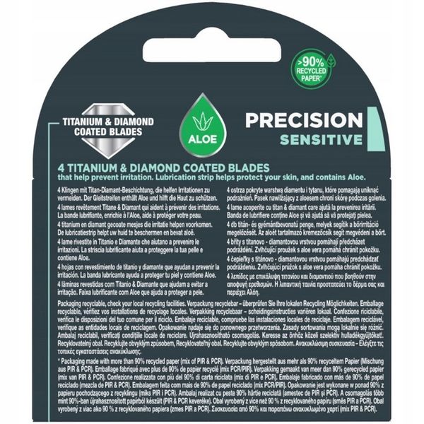 WILKINSON QUATTRO TITANIUM SENSITIVE WKŁADY 8 sztuk zdjęcie 5