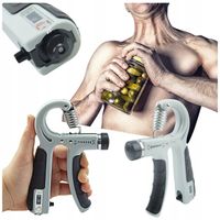 2x Ściskacz do treningu trenażer dłoni rąk Opór regulowany 10-100 Licznik