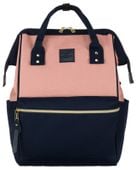 plecak materiałowy ptn alfa-6027 navy+pink