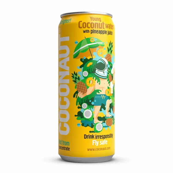 Woda kokos. z młod. koko. z sokiem ananasow. 320ml zdjęcie 1