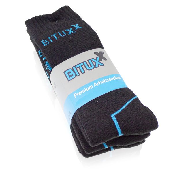 18333x2  Zestaw SET męskich Skarpetek roboczych 6 PAR 47-50 CZARNE zdjęcie 1