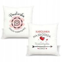Poduszka z imieniem PREZENT CIOCIA WALENTYNKA