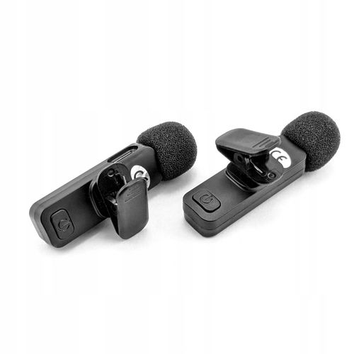 2x Mikrofon Bezprzewodowy Krawatowy USB-C Klips Android Streaming Live Vlog na Arena.pl