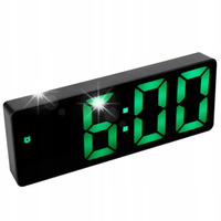 ZEGAR ELEKTRONICZNY BUDZIK LED CYFROWY TERMOMETR 6CM
