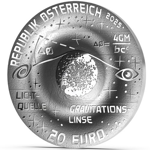 The Beauty of the Universe - Einstein Ring kolorowany 20 Euro Srebro 2025 Proof na Arena.pl