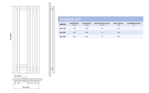 Grzejnik dekoracyjny FLOWER 140x60 SILVER na Arena.pl