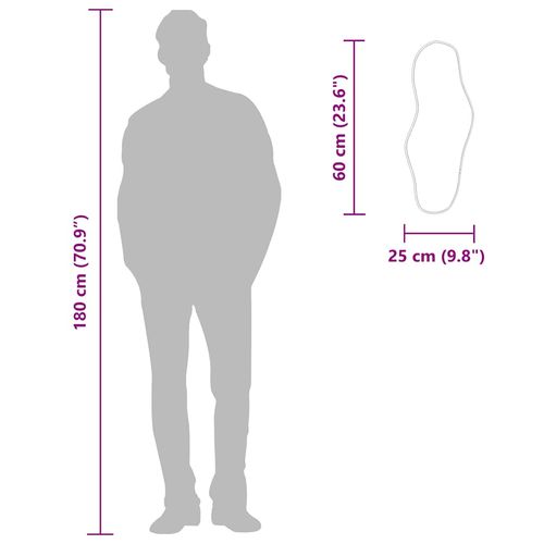 Lustro ścienne, srebrne, 60x25 cm na Arena.pl