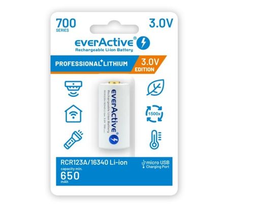 Akumulator EverActive 3V RCR123A / 16340 700mAh na Arena.pl