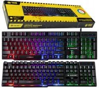 KLAWIATURA PODŚWIETLANA DLA GRACZY GAMINGOWA LED