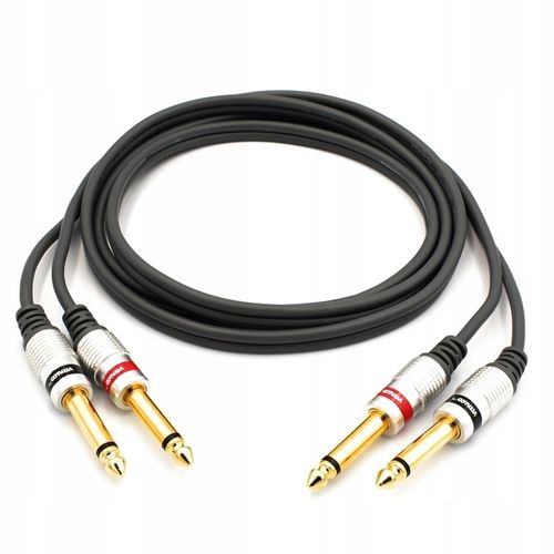 KABEL 2x JACK - 2x JACK 6,3 MONO 1,5m VITALCO MK48 na Arena.pl