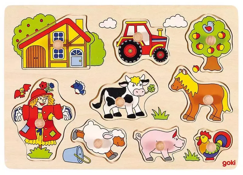 Puzzle z uchwytami. Farma zdjęcie 1