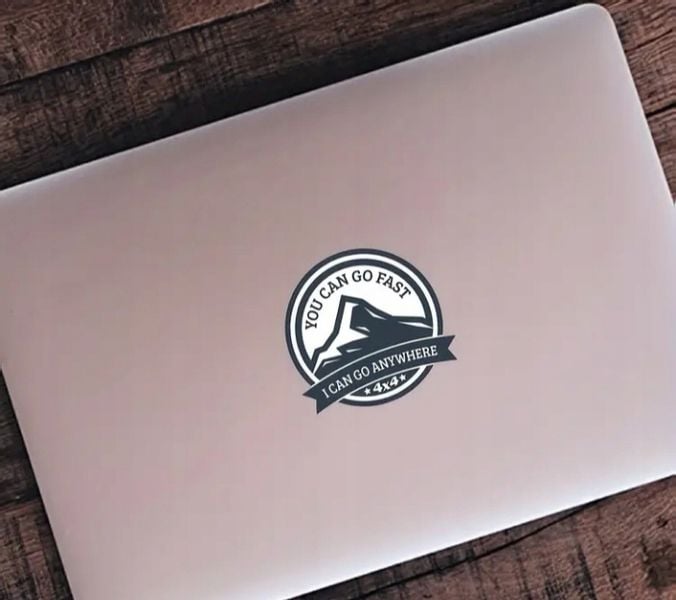 Naklejka Ty możesz jechać szybko, ja mogę wjechać wszędzie 4 x 4 Off Road! zdjęcie 5