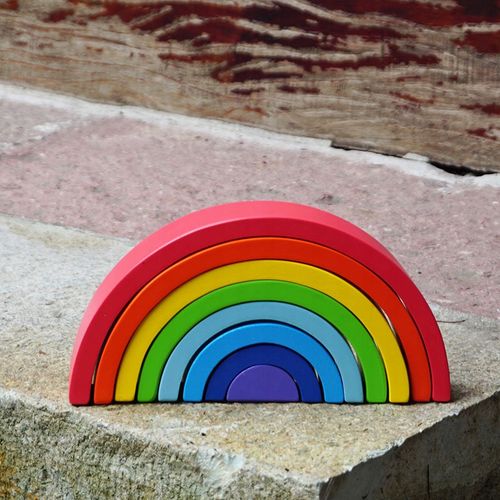 drewniane klocki tęcza jhtoy-318 na Arena.pl