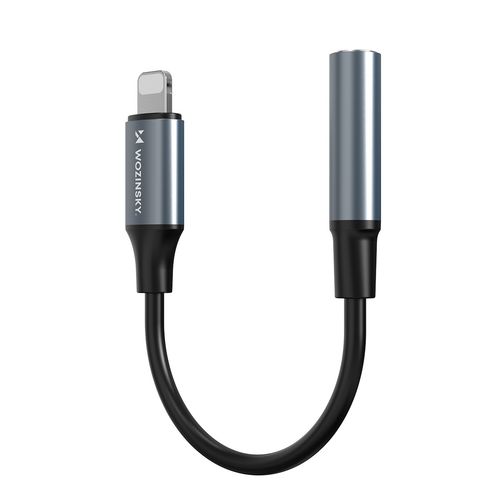 Adapter przejściówka iPhone Lightning - mini jack 3.5mm - czarny na Arena.pl