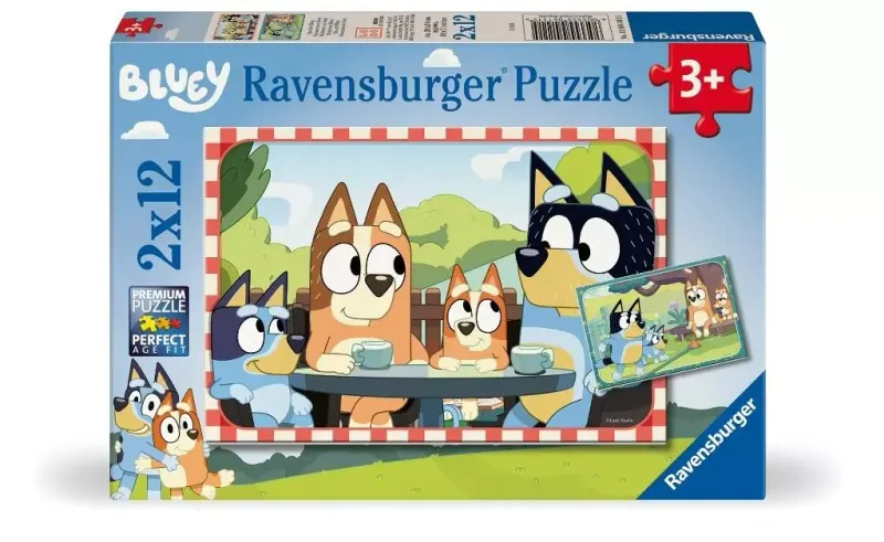 Puzzle dla dzieci 2D: Bluey 2x12el zdjęcie 1