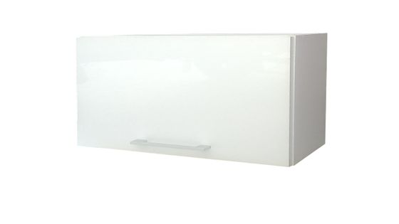 Wisząca szafka łazienkowa 80 cm biały połysk