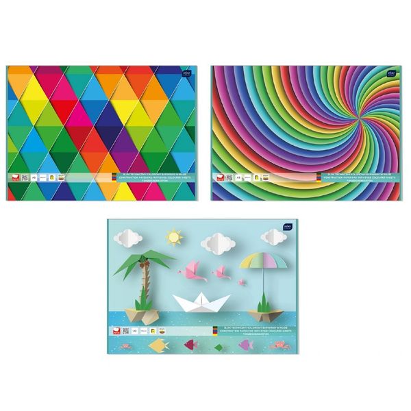 BLOK TECHNICZNY A3 10 KOLOR INTERDRUK zdjęcie 2