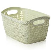 KOSZYK KNIT POJEMNIK DO ŁAZIENKI POKOJU KUCHNI 3L ORGANIZER KREMOWY