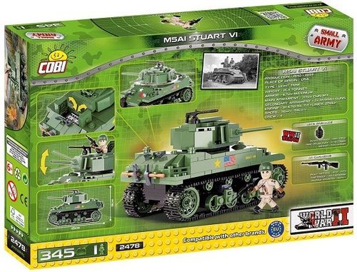 Cobi Klocki Armia M5A1 Stuart VI, 345 elementów na Arena.pl