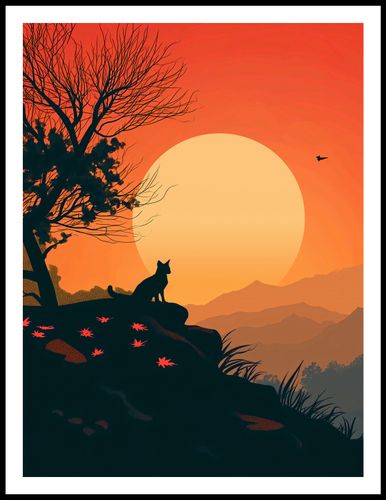 Plakat 60x80cm Kocie Wzgórze na Arena.pl