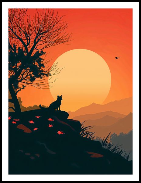 Plakat 60x80cm Kocie Wzgórze zdjęcie 3