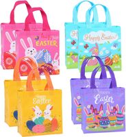 Kolorowe torby wielkanocne dla dzieci – zestaw 8 szt. do poszukiwania jajek
