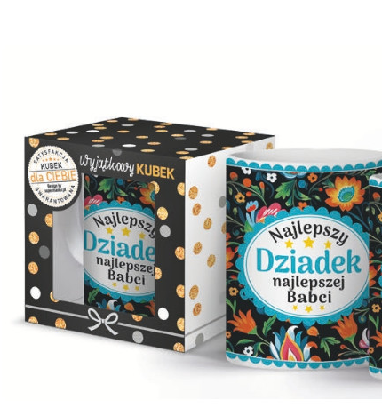 kubek 300ml Najlepszy Dziadek Najlepszej Babci | 3309-BD1D na Arena.pl