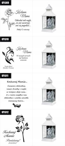 ZNICZ LAMPION aniołek LED grawer Rocznica Śmierci na Arena.pl