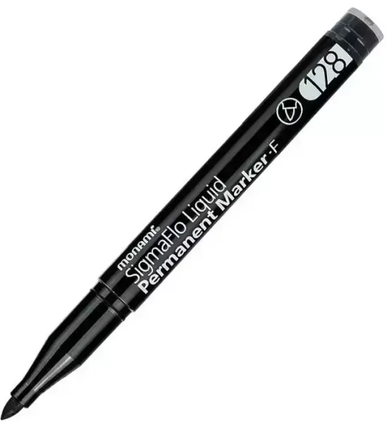 Marker permanentny SigmaFlo czarny (12szt) MONAMI zdjęcie 1