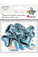 ArtDecor Niebieskie Serce 12szt - Kreatywne akcenty do Twojego wnętrza