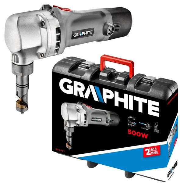 Nożyce do blachy 500W, walizka GRAPHITE 59G401 zdjęcie 5