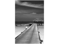 100 70CM OBRAZ PŁÓTNO POMOST PLAŻY PŁÓTNO RAMA