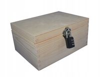 skrzynka na skarby, decoupage - zamykana na kłódkę