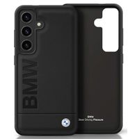 Etui BMW Leather Big Wordmark do Samsung Galaxy S25+ czarny
