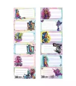 Naklejki Na Zeszyt Monster High 1 Arkusz 6Szt. Starpak 515604
