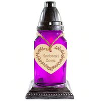 Serce na znicz dedykacja zawieszka dla córki męża