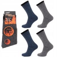 4x SKARPETY WEŁNIANE CIEPŁE MĘSKIE MOCNA WEŁNA ROZMIAR 39-43