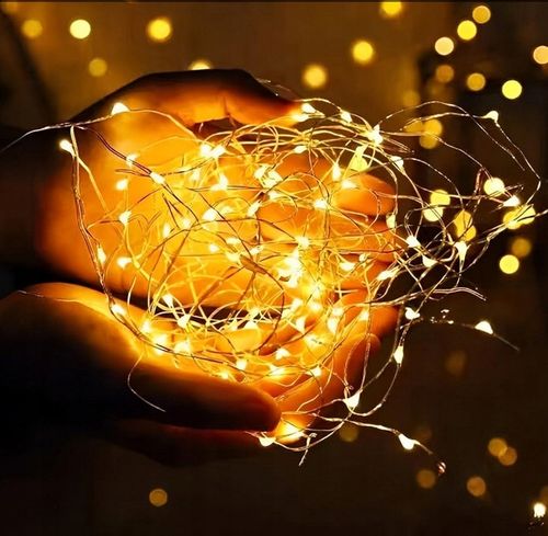 ŚWIATEŁKA LED LAMPKI CHOINKOWE MIKRO DRUCIKI Z BATERIAMI ŚWIĄTECZNY STROIK na Arena.pl