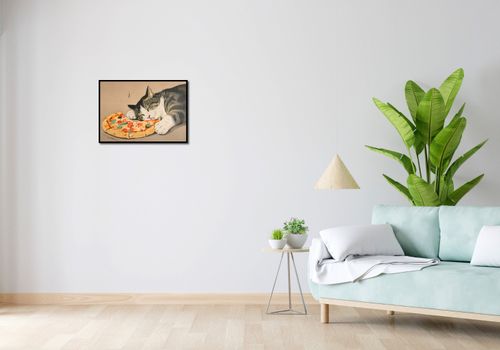 Plakat 59,4x42cm Pizza Dla Kota na Arena.pl