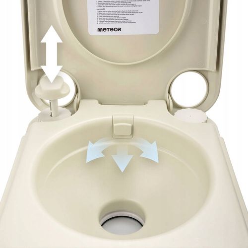 Toaleta turystyczna WC przenośna ze spłuczką działka budowa kemping METEOR na Arena.pl