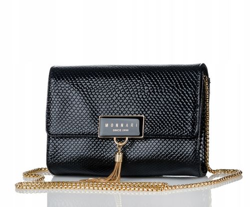 TOREBKA LISTONOSZKA MONNARI WIZYTOWA KOPERTÓWKA Czarna na łańcuszku na Arena.pl