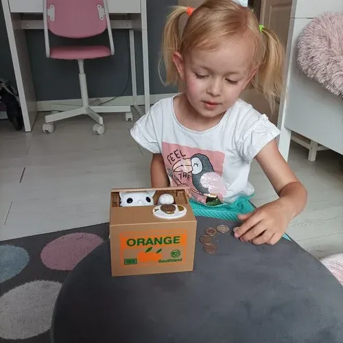 Interaktywna Skarbonka na Baterie - Kotek zdjęcie 6