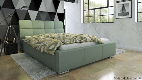 TAPICEROWANE ŁÓŻKO DO SYPIALNI 180X200 STELAŻ + POJEMNIK na Arena.pl