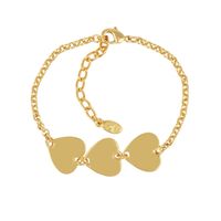 bransoletka z trzema serduszkami (b22/lat/08au)